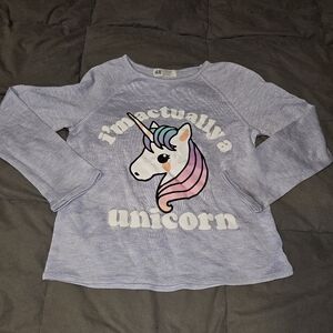 H&M I'm actually a unicorn sweater